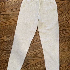 Womens Cream Jogger Pants